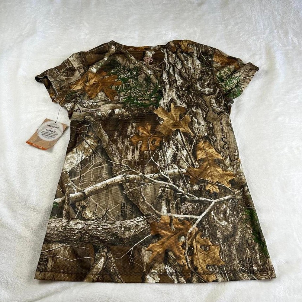 NWT Magellan camouflage lightweight athletic short sleeve top y2k country boho - Picture 6 of 6